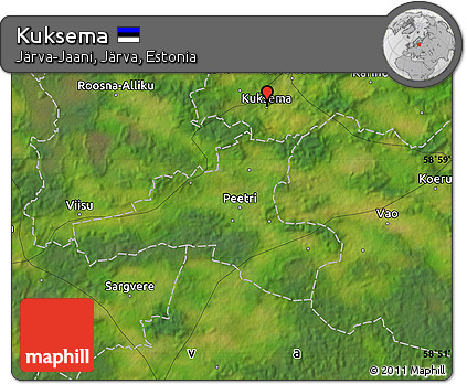 Satellite Map of Kuksema