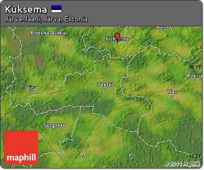 Satellite Map of Kuksema