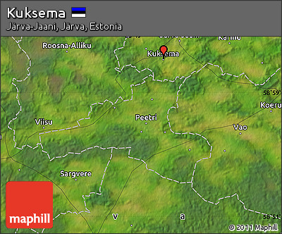 Satellite Map of Kuksema