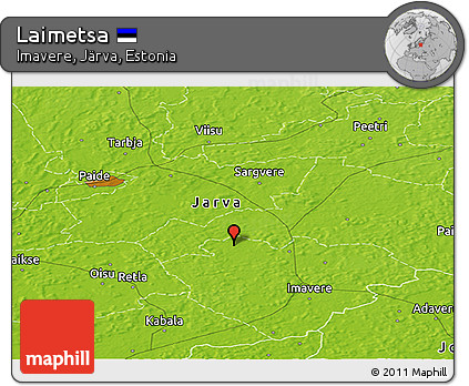 Physical Panoramic Map of Laimetsa