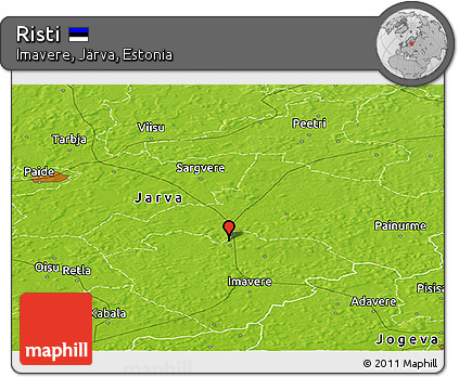Physical Panoramic Map of Risti