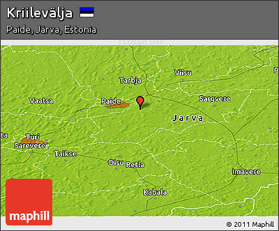 Physical Panoramic Map of Kriilevälja