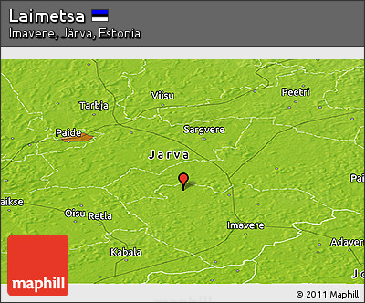 Physical Panoramic Map of Laimetsa