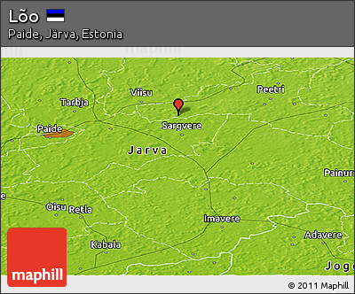 Physical Panoramic Map of Lõo