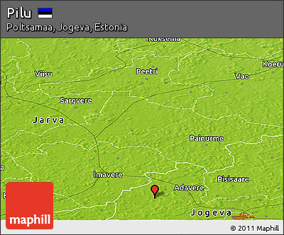 Physical Panoramic Map of Pilu
