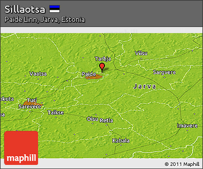 Physical Panoramic Map of Sillaotsa