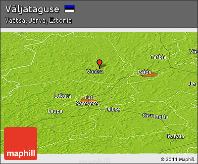 Physical Panoramic Map of Väljataguse