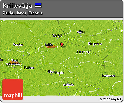 Physical Panoramic Map of Kriilevälja