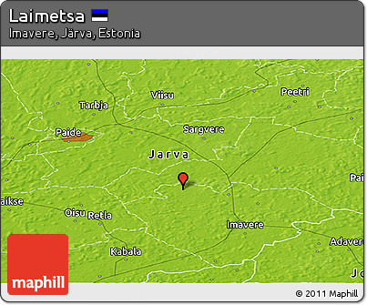 Physical Panoramic Map of Laimetsa