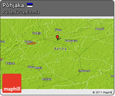 Physical Panoramic Map of Põhjaka