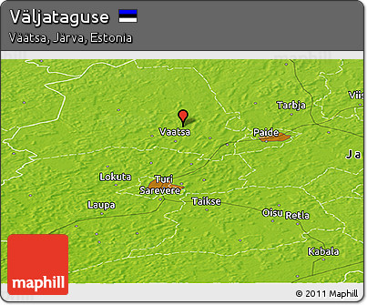 Physical Panoramic Map of Väljataguse
