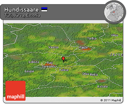 Satellite Panoramic Map of Hundissaare