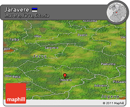 Satellite Panoramic Map of Järavere