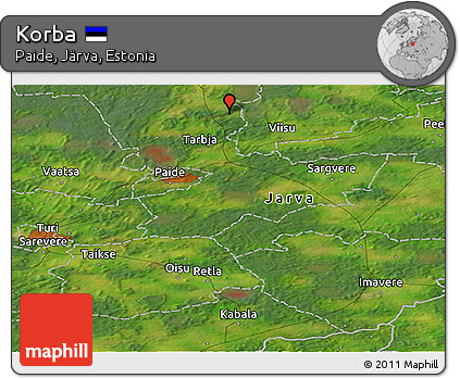 Satellite Panoramic Map of Korba
