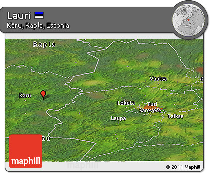 Satellite Panoramic Map of Lauri