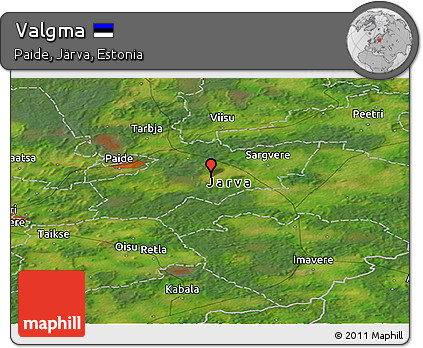 Satellite Panoramic Map of Valgma