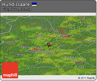 Satellite Panoramic Map of Hundissaare