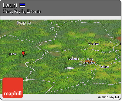 Satellite Panoramic Map of Lauri