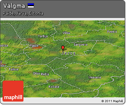Satellite Panoramic Map of Valgma