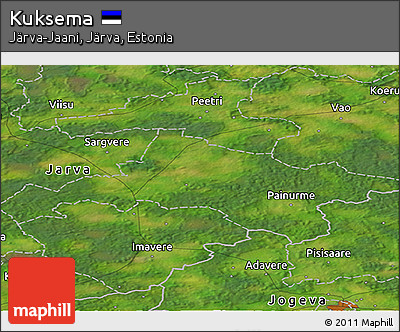 Satellite Panoramic Map of Kuksema