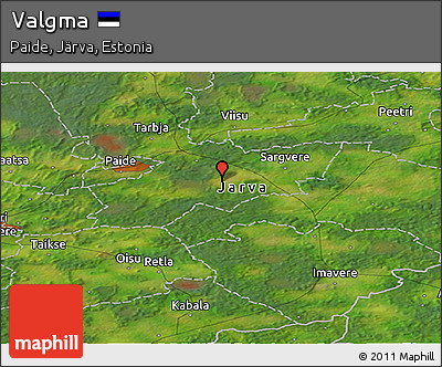Satellite Panoramic Map of Valgma