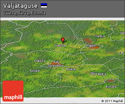 Satellite Panoramic Map of Väljataguse