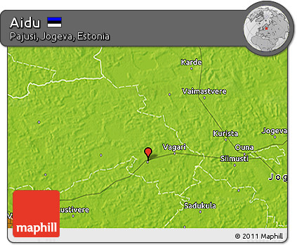 Physical 3D Map of Aidu