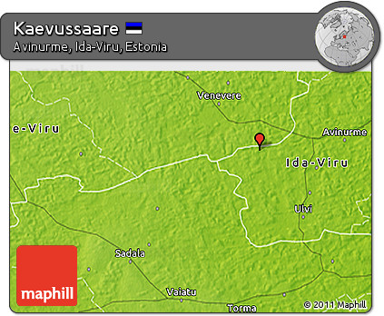 Physical 3D Map of Kaevussaare