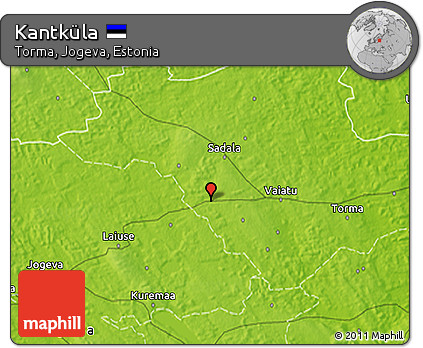 Physical 3D Map of Kantküla