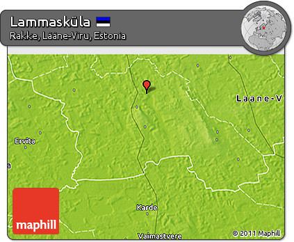 Physical 3D Map of Lammasküla