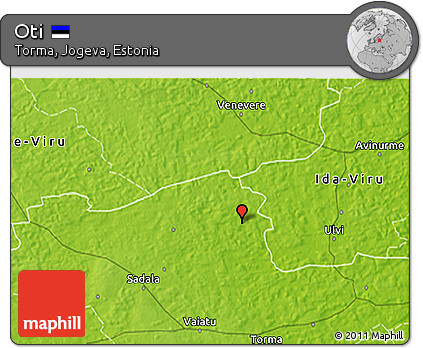 Physical 3D Map of Oti