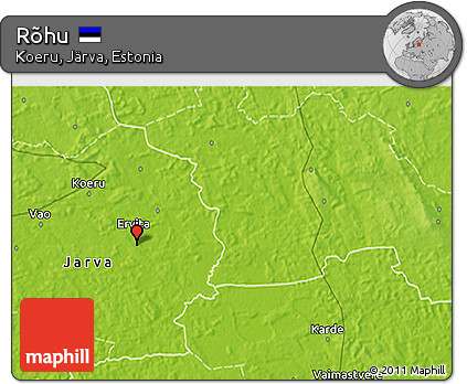 Physical 3D Map of Rõhu