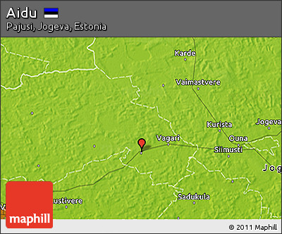 Physical 3D Map of Aidu