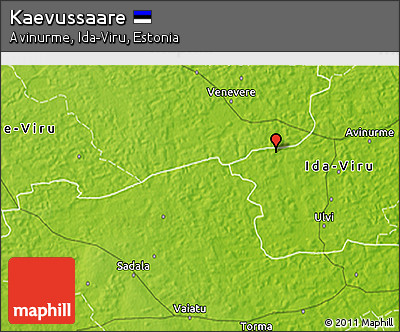 Physical 3D Map of Kaevussaare