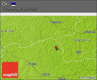 Physical 3D Map of Oti