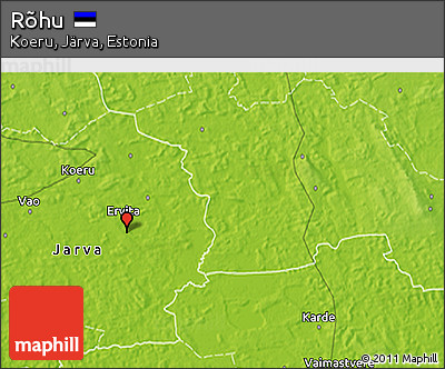 Physical 3D Map of Rõhu