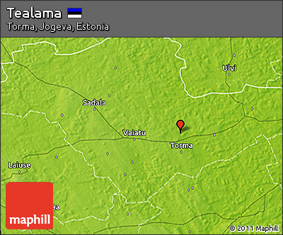 Physical 3D Map of Tealama