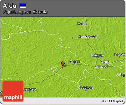 Physical 3D Map of Aidu
