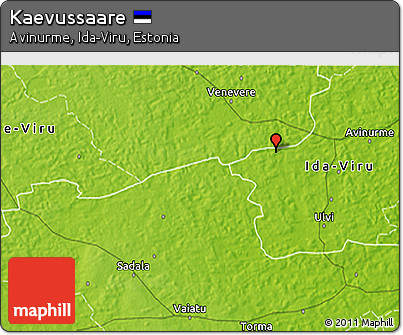 Physical 3D Map of Kaevussaare