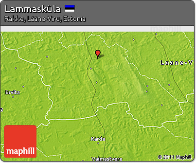 Physical 3D Map of Lammasküla