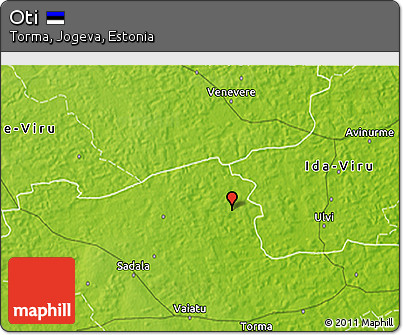 Physical 3D Map of Oti