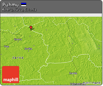 Physical 3D Map of Puhmu