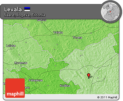Political 3D Map of Levala