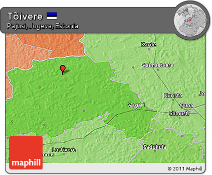 Political 3D Map of Tõivere