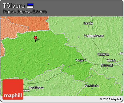 Political 3D Map of Tõivere