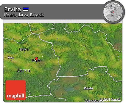 Satellite 3D Map of Ervita