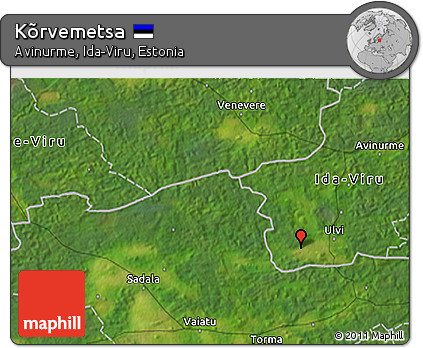 Satellite 3D Map of Kõrvemetsa