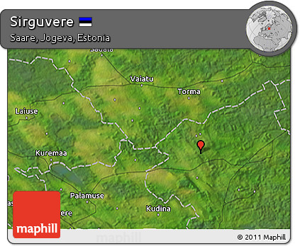 Satellite 3D Map of Sirguvere