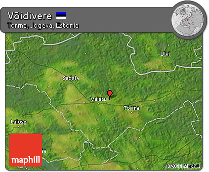 Satellite 3D Map of Võidivere