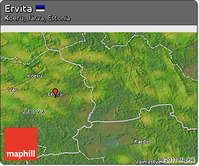 Satellite 3D Map of Ervita